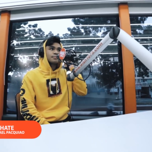Michael Pacquiao performs "Hate" LIVE on Wish 107.5 Bus