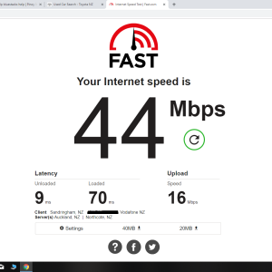 Vodafone NZ fiber speed