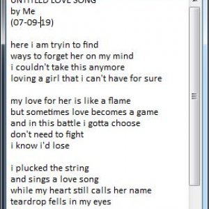 Just Trying to Write A Song