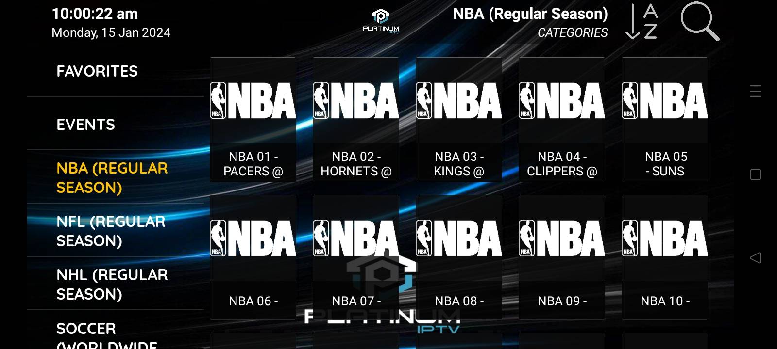 NBA live channel