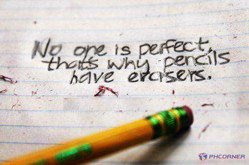 No one is perfect...