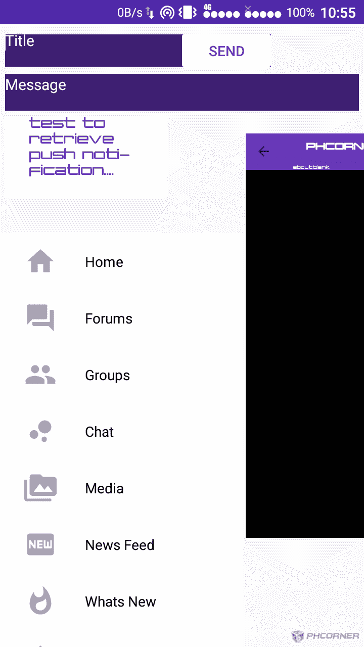 Push notification retrieve done
